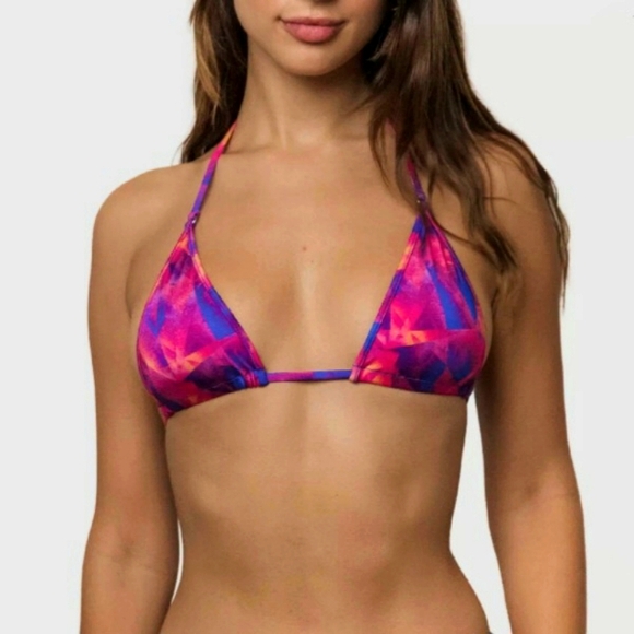 Wicked Weasel Bikini. Small. Purple, Pink, Orange & Red Tie Dye Pattern. NWT. - Picture 4 of 8